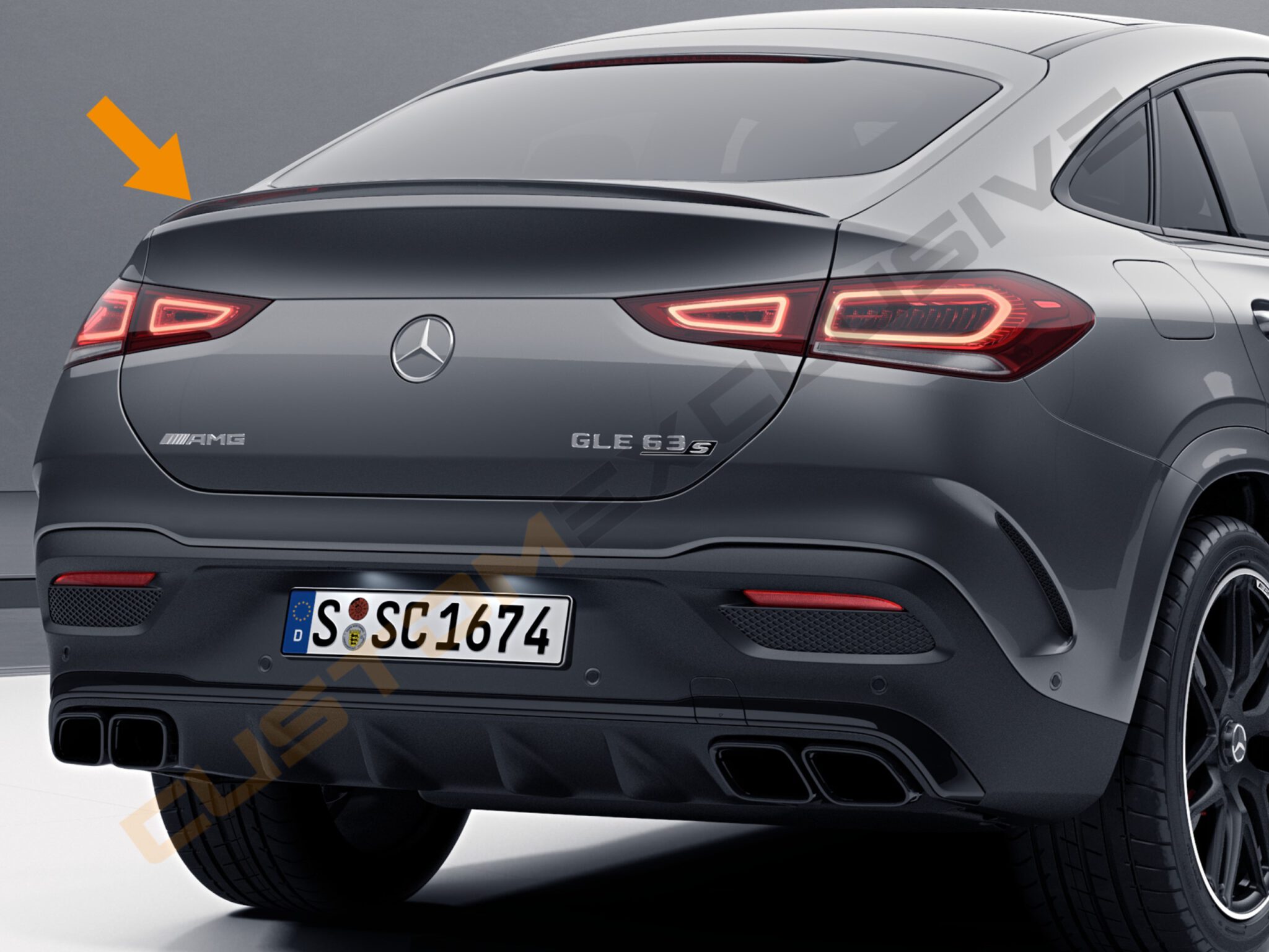 Mercedes Gle C Coupe Gle Gle Amg Kofferbak Spoiler Custom