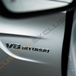 Mercedes V8 Biturbo logo embleem 3D style - Afbeelding 3