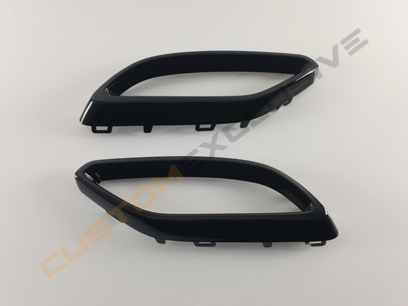 Mercedes CLA C118/X118 nightpakket uitlaatsierstukken hoogglans zwart - Afbeelding 2